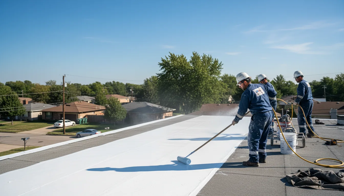 Commercial roof coating in Big Wells, TX near me